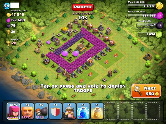 Clash of Clans Town Hall Level 8 Base